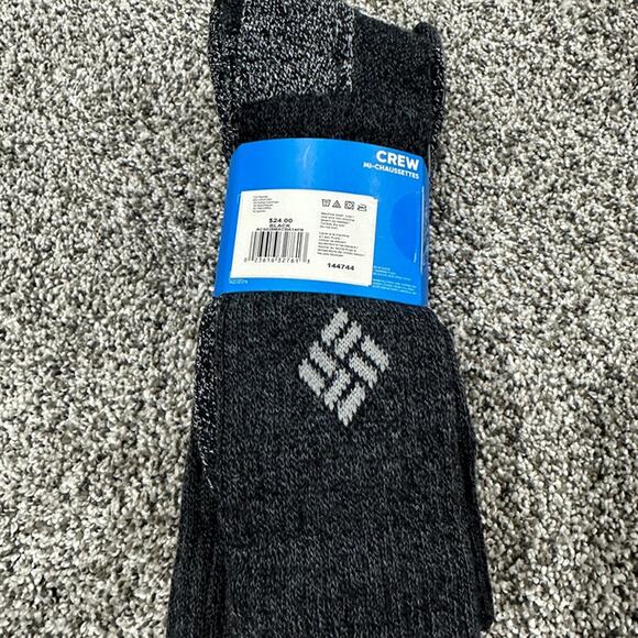 NEW Men's Columbia 4 Pairs Crew Black Socks - Size 6-12 - Picture 3 of 5